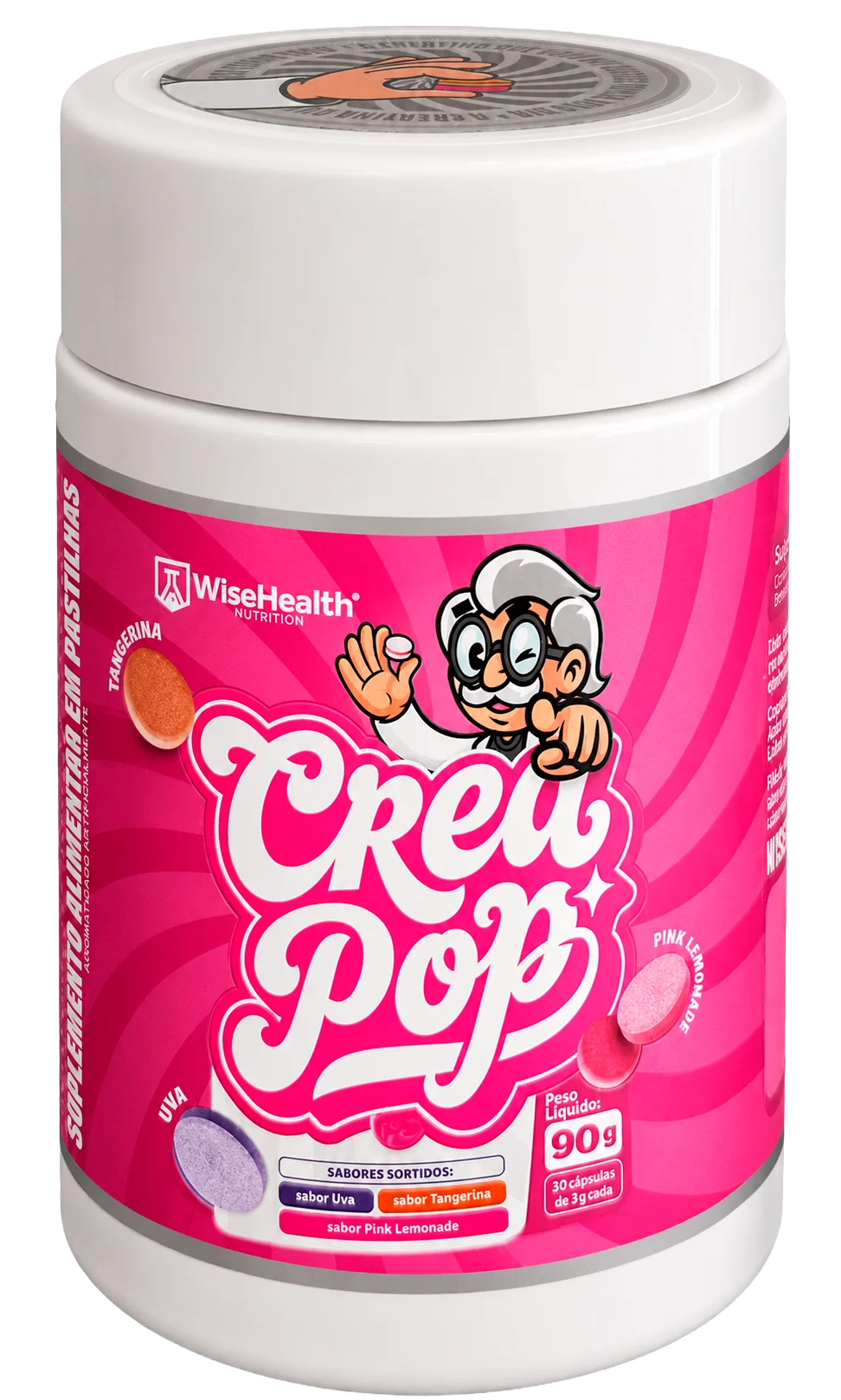 Mini pote CreaPop sabor Pink Lemonade